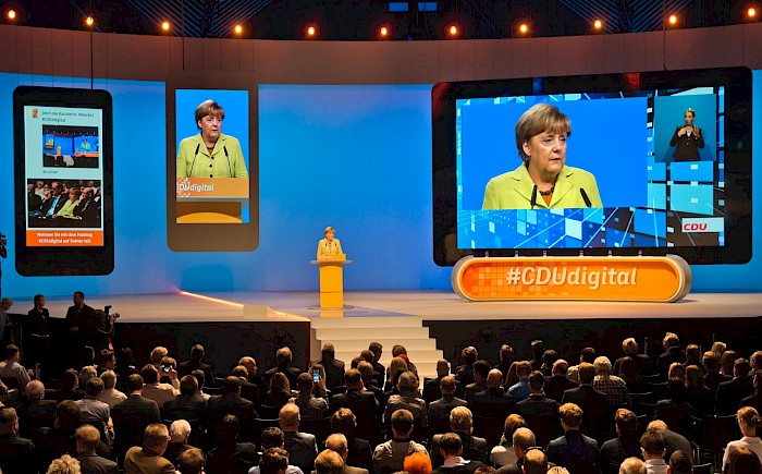 Angela Merkel CDU Mitgliederkongress Tempodrom #CDUdigital