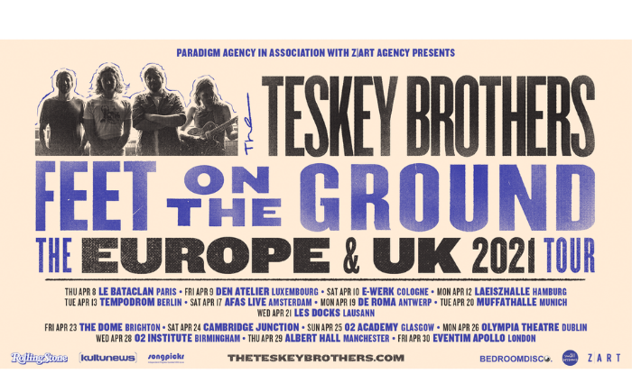 Zwart Teskye Brothers tour Teskey tour 2021 Tempodrom Eventlocation Berlin